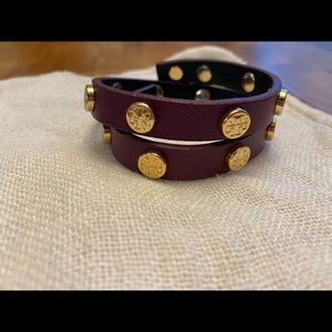 Tory Burch leather wrap bracelet